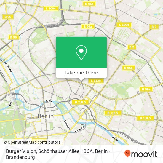 Burger Vision, Schönhauser Allee 186A map