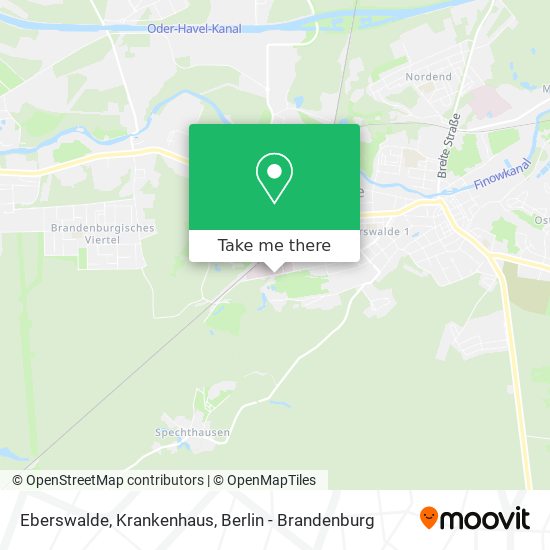 Eberswalde, Krankenhaus map