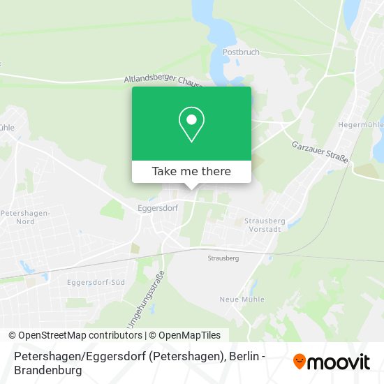 Petershagen / Eggersdorf map