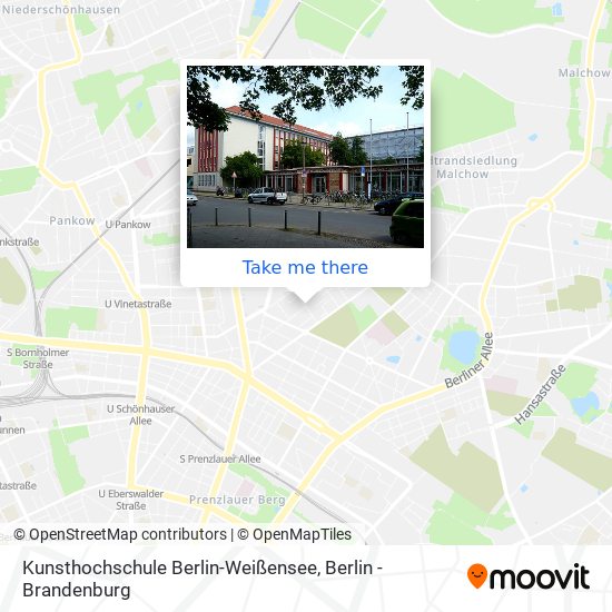 Карта Kunsthochschule Berlin-Weißensee