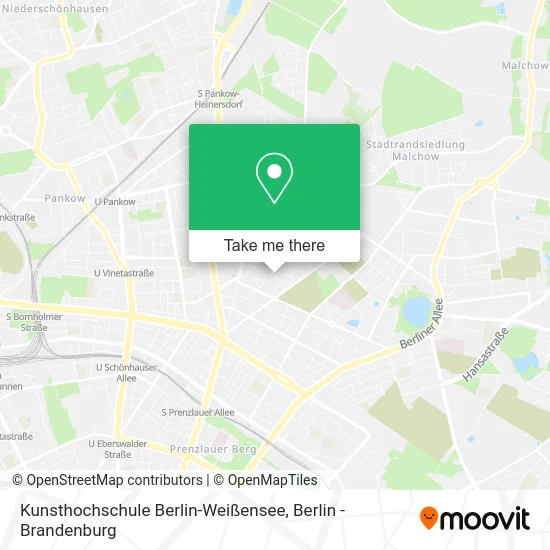 Карта Kunsthochschule Berlin-Weißensee