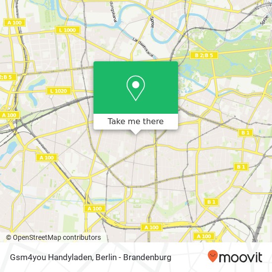 Карта Gsm4you Handyladen, Uhlandstraße 48