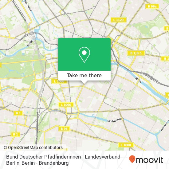 Карта Bund Deutscher Pfadfinderinnen - Landesverband Berlin