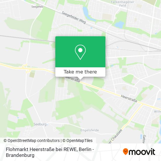 Flohmarkt Heerstraße bei REWE map
