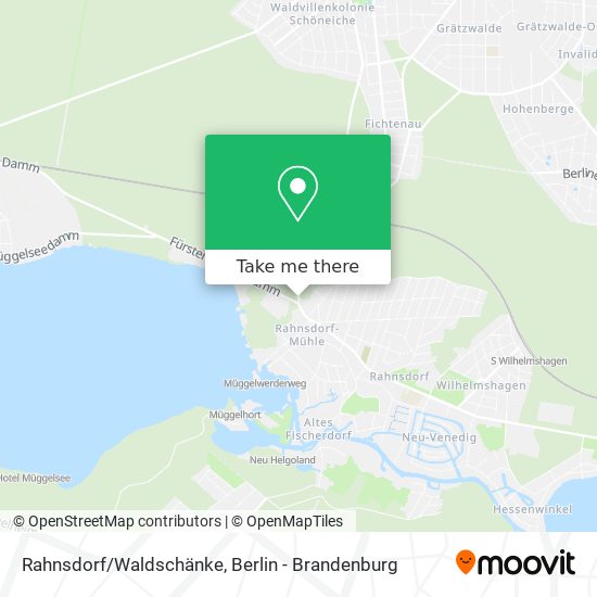 Rahnsdorf/Waldschänke map