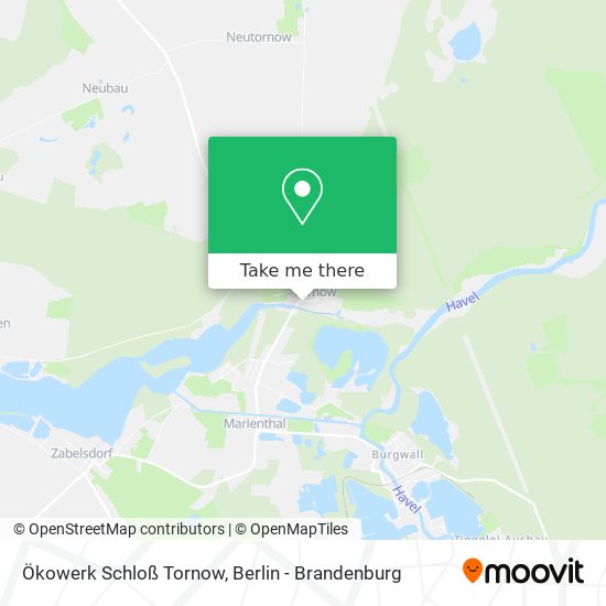 Карта Ökowerk Schloß Tornow