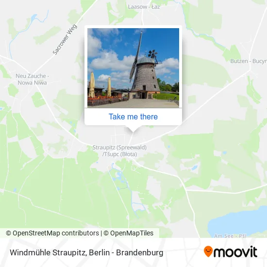 Карта Windmühle Straupitz