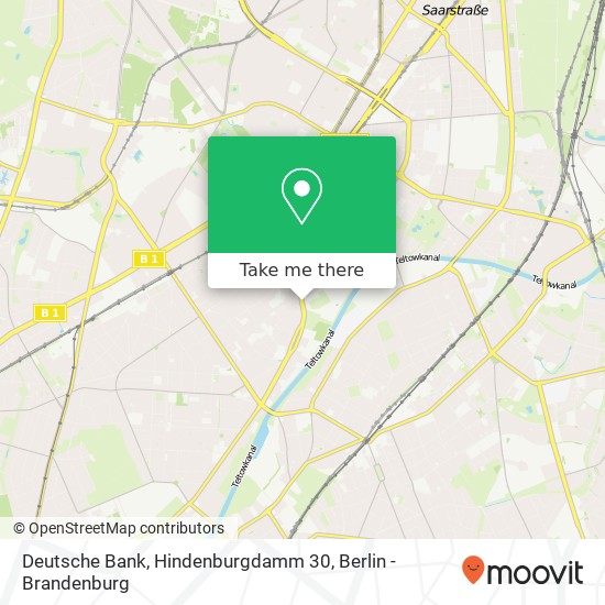 Deutsche Bank, Hindenburgdamm 30 map