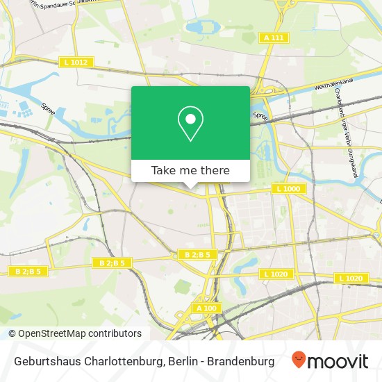 Geburtshaus Charlottenburg, Spandauer Damm 130 map