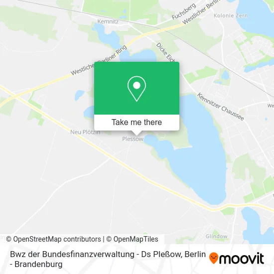 Карта Bwz der Bundesfinanzverwaltung - Ds Pleßow