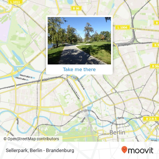 Sellerpark, Berliner Mauerweg map