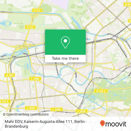 Карта Mahr EDV, Kaiserin-Augusta-Allee 111