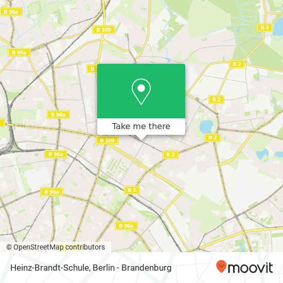 Карта Heinz-Brandt-Schule, Langhansstraße 120