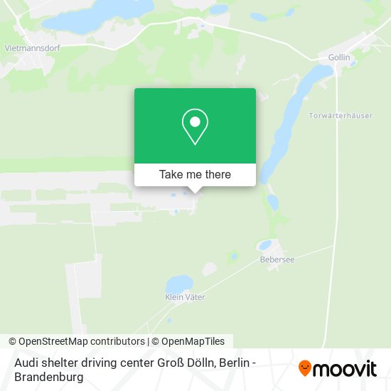 Карта Audi shelter driving center Groß Dölln, Zum Flugplatz