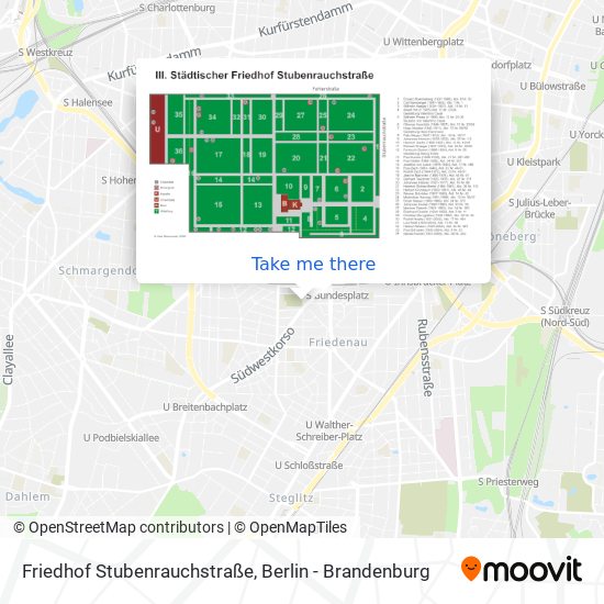 Friedhof Stubenrauchstraße map