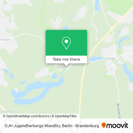 DJH Jugendherberge Wandlitz map