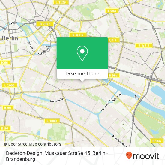 Карта Dederon-Design, Muskauer Straße 45