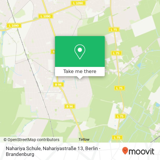 Карта Nahariya Schule, Nahariyastraße 13