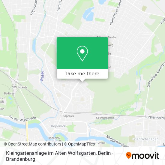 Kleingartenanlage im Alten Wolfsgarten map