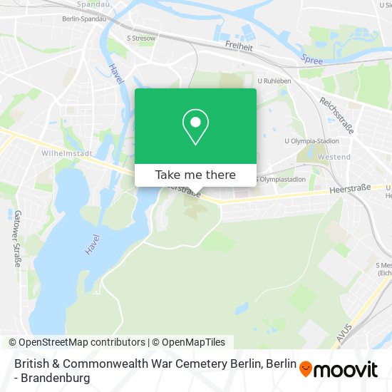 British & Commonwealth War Cemetery Berlin map