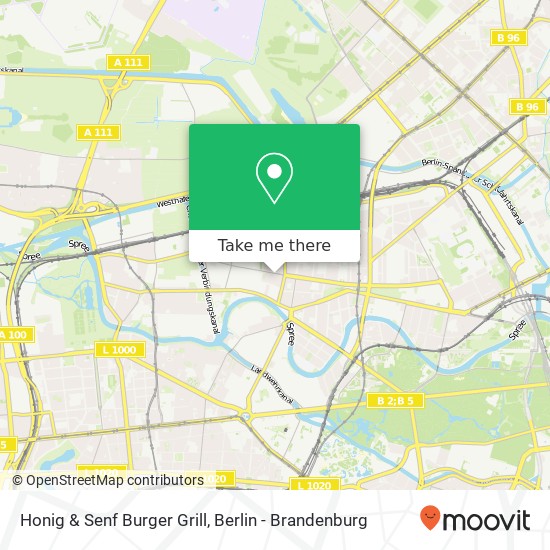 Honig & Senf Burger Grill, Huttenstraße 68 map