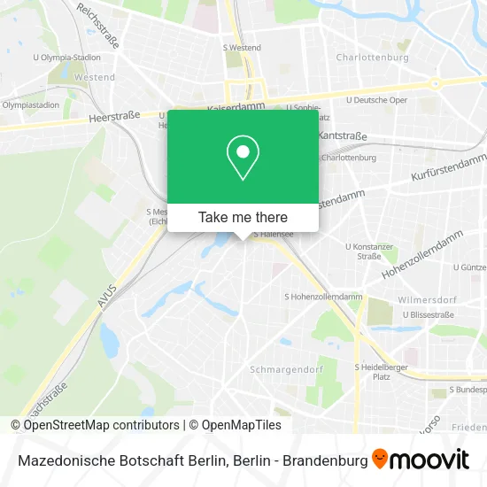 Карта Mazedonische Botschaft Berlin