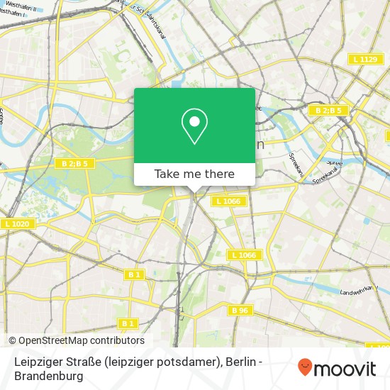 Карта Leipziger Straße (leipziger potsdamer), Mitte, 10117 Berlin