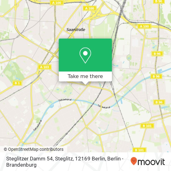 Steglitzer Damm 54, Steglitz, 12169 Berlin map