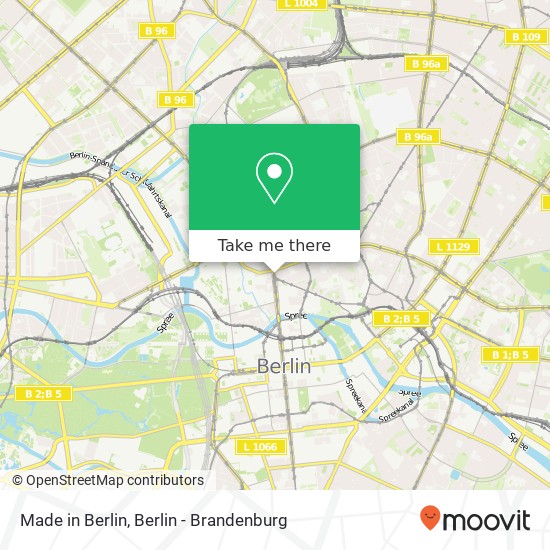 Карта Made in Berlin, Friedrichstraße 114A