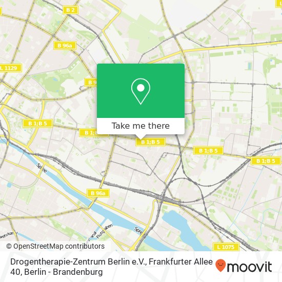 Drogentherapie-Zentrum Berlin e.V., Frankfurter Allee 40 map