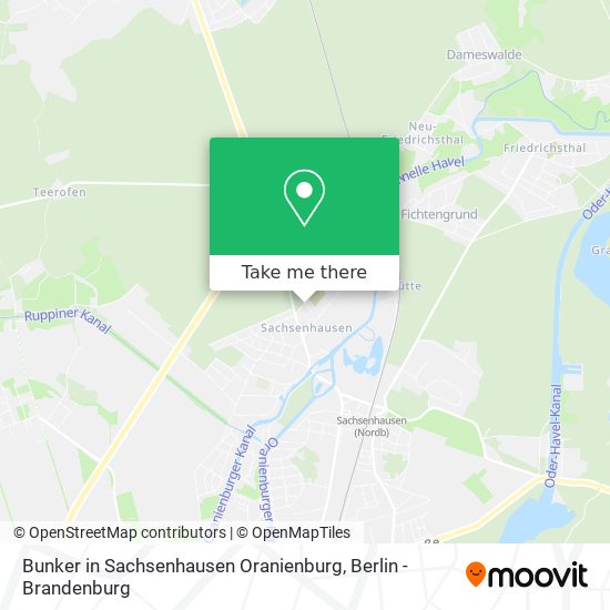 Bunker in Sachsenhausen Oranienburg map