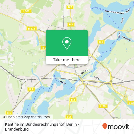 Kantine im Bundesrechnungshof, Dortustraße map