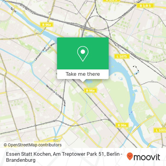 Карта Essen Statt Kochen, Am Treptower Park 51