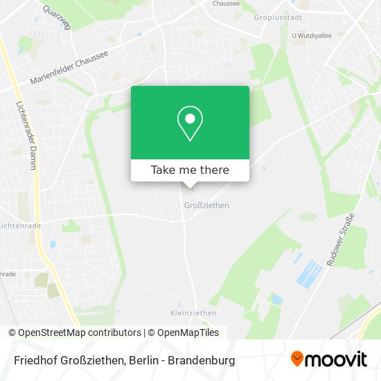 Friedhof Großziethen map