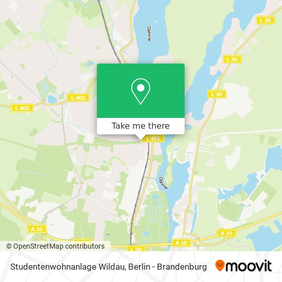 Studentenwohnanlage Wildau map