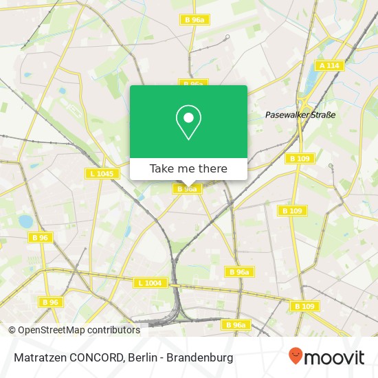 Matratzen CONCORD, Schönholzer Straße 1 map