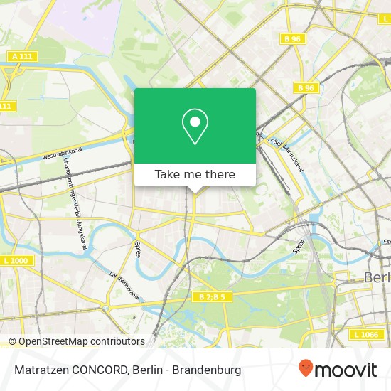 Matratzen CONCORD, Stromstraße 20 map