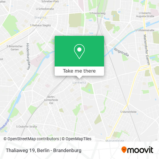 Thaliaweg 19 map