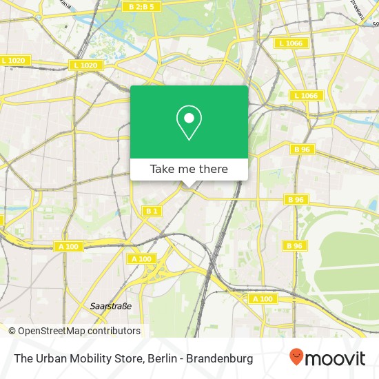 Карта The Urban Mobility Store, Kolonnenstraße 61