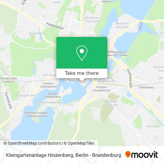 Kleingartenanlage Hinzenberg map
