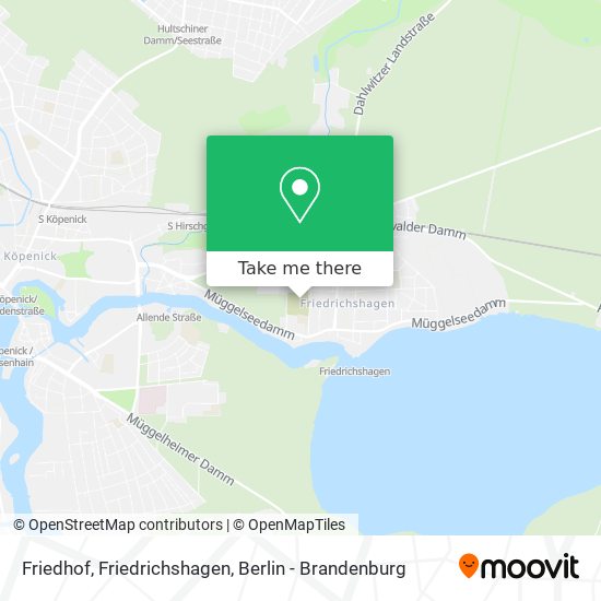 Карта Friedhof, Friedrichshagen