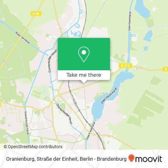 Карта Oranienburg, Straße der Einheit