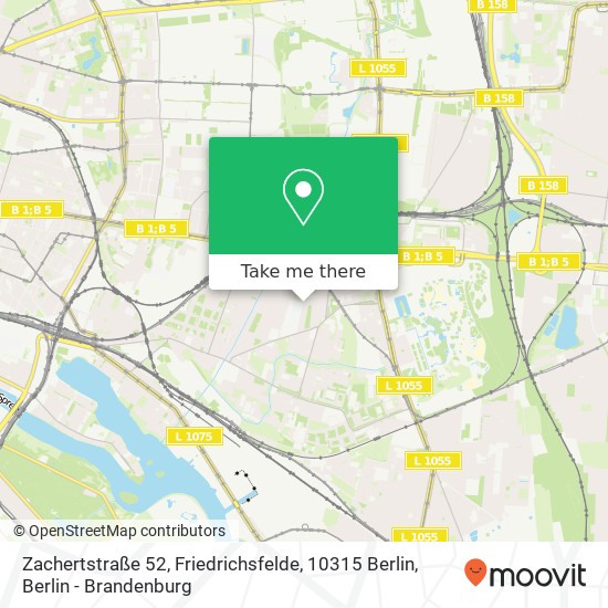 Zachertstraße 52, Friedrichsfelde, 10315 Berlin map