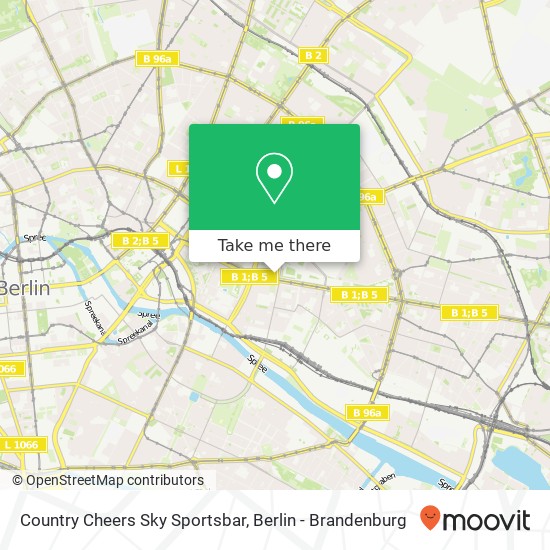 Country Cheers Sky Sportsbar, Karl-Marx-Allee 65 map