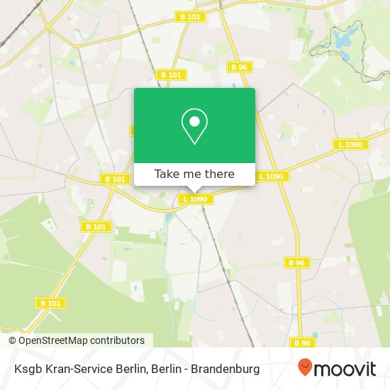 Карта Ksgb Kran-Service Berlin, Buckower Chaussee 62
