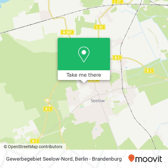 Gewerbegebiet Seelow-Nord map