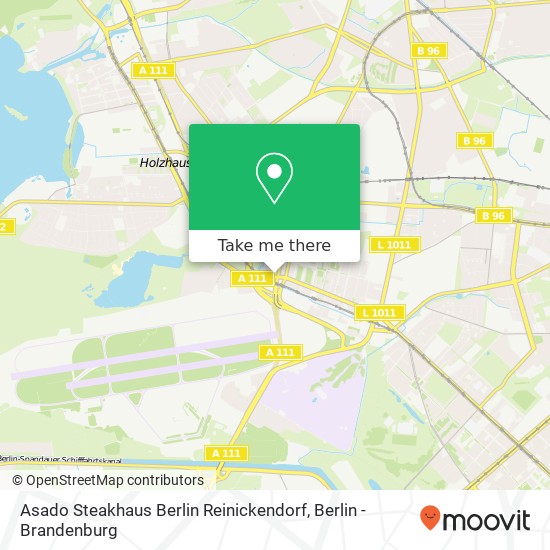 Asado Steakhaus Berlin Reinickendorf, Scharnweberstraße 67 map