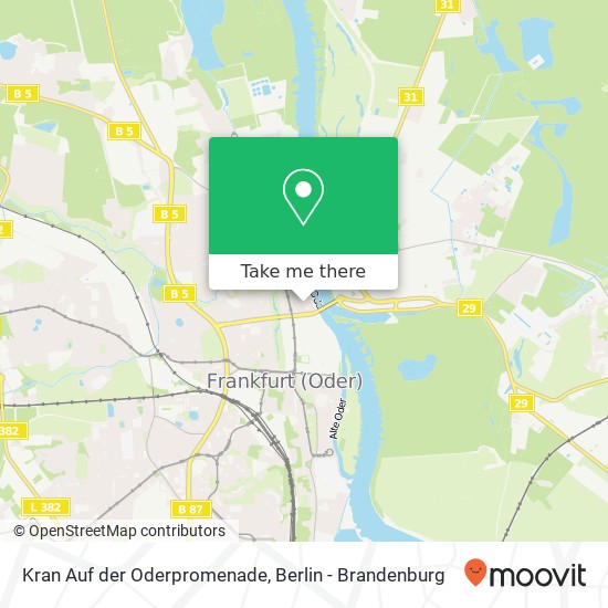 Kran Auf der Oderpromenade map