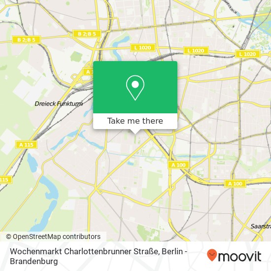 Карта Wochenmarkt Charlottenbrunner Straße, Charlottenbrunner Straße