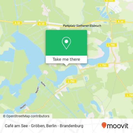 Café am See - Gröben, Priestersteig 1 map
